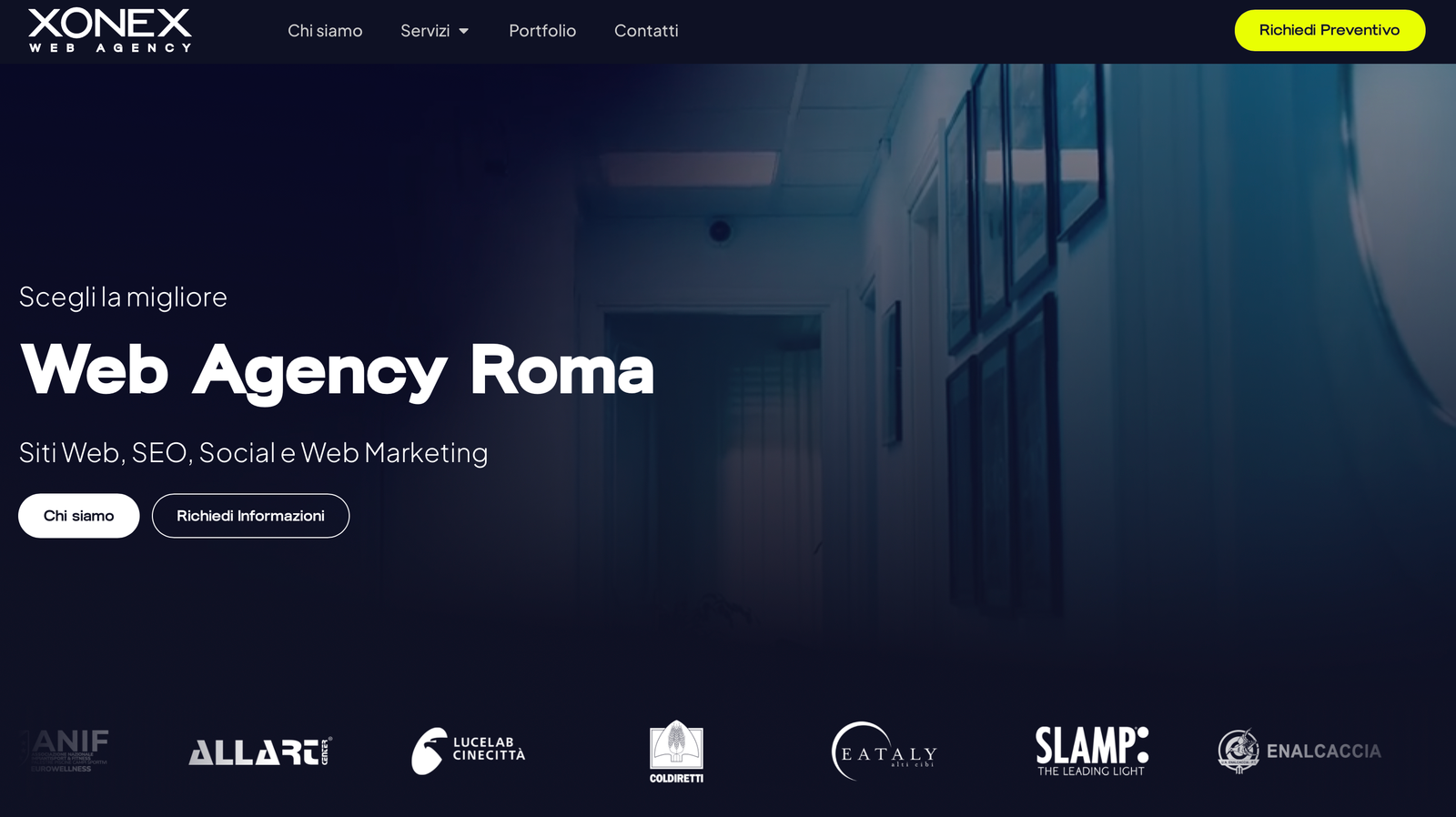 Infrastruttura tecnologica e soluzioni performance marketing di Xonex Roma